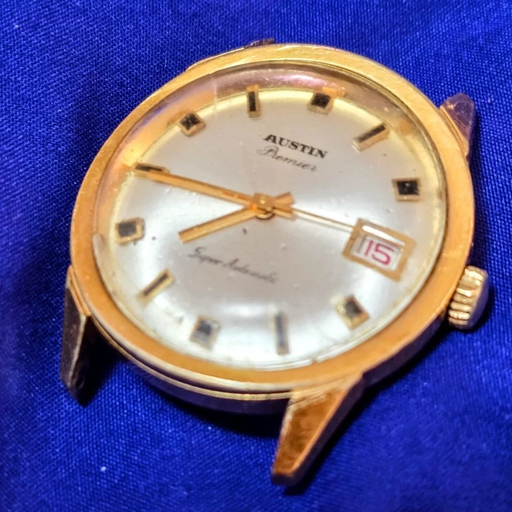 Austin Super Automatic Vintage Swiss Made Mens Watch Needs Service